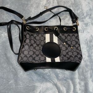 Stylish Black and Gray Women's Bag